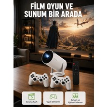 Teknodayım 10.000 Oyun Destekli, Çift Kollu Projeksiyon – Hdmi, Usb, Aux, Ethernet Yok Yeni Nesil