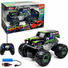 Asitan Uzaktan Kumandalı Full Fonksiyon Şarjlı Monster Jeep, Off-Road Büyük Tekerlekli Rc Araç, USB �