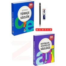 Mercan Okul Yayınları Ortaokul Türkçe Sözlük ve Deyimler ve Atasözleri 2'li Sözlük Seti(Kalem Seti Hediyeli)