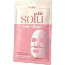 Asitan Skin Solu Deep Kolajen Eriyen Yüz Maskesi - Nemlendirici Cilt Bakım Maskesi - Kolajen, Hyalüronik