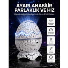Teknodayım Dinozor Yumurtası Tasarımlı Projektörlü Gece Lambası