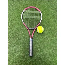 Asitan Leyaton Çocuk Tenis Raketi Seti 21 Inç 1 Raket 1 Top Çantalı Set Pembe, 21TEKST
