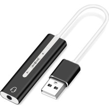 Asitan 7.1 USB Harici Stereo Ses Kartı 3.5mm Çevirici Dönüştürücü Ses Kartı 5072