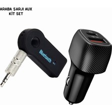Getittir Araç Içi Bluetooth Müzik Kiti + Type-C Pd Araç Şarjı Seti - Lisinya