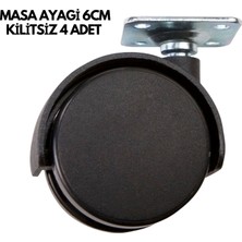 Getittir Masa Ayağı 6cm Kilitsiz 4 Adet - Lisinya