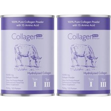 Asitan Powder 500G,%100 Saf, Doğal Çift Hidrolize Kolajen Peptitler (50 Porsiyon) (2 Paketi)