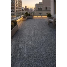Asitan Grass Dekoratif Suni Çim Halı Balkon Bahçe Teras Iç Dış Mekan Gri Yapay Çim Halı 7 mm Gri 3