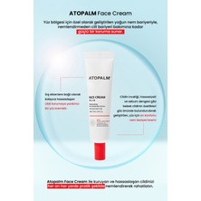 Atopik Ciltlere Özel Bariyer Koruyucu, Nemlendirici ve Besleyici Yüz Bakım Kremi Atopalm Face Cream
