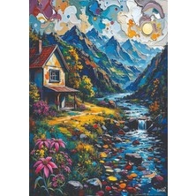Asitan 1000 Parçalık Yetişkin Puzzle Dere Kenarında Büyülü Ev 41212