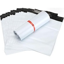 Asitan Cepsiz Kargo Poşeti / 25 x 31+4 cm / 100 Adet / Beyaz / Orta Boy