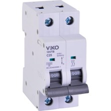 Asitan Sigorta 10KA C Tipi 2 Kutup 25A
