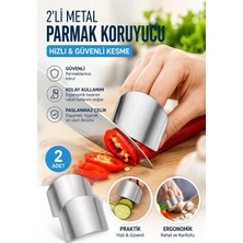 Asitan Tineke 2li Metal Parmak Koruyucu Hızlı ve Güvenli Kesme Paslanmaz Çelik Koruyucu Aparatı