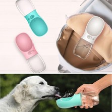 Asitan Jouis Evcil Hayvanlar Için 350 ml Taşınabilir Su Seyahat Suluğu – Oval Uç Ergonomik Tasarım