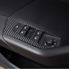 Asitan Graficar Design Volkswagen T Cross ile Uyumlu Iç Trim Folyo Kaplama Set Mat Karbon Siyah