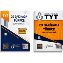 Dakika Kurumsal Tyt 20 Dakikada Türkçe Soru Bankası + Öğrenci Defteri 2 Kitap Set – Dakika Yayınları Tyt Türkçe Konu Anlatımı Soru Çözümü