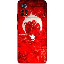 Asitan Gramaphone Poco X4 Pro 5g ile Uyumlu Türk Bayrağı Desenli Telefon Kılıfı + Ekran Koruyucu - 58
