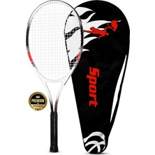Asitan Deluxe 27 Inç Tenis Raketi Çantalı Yetişkin Tennis Racket L2 Grip 68 cm Kırmızı 527