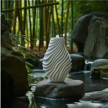 Asitan Beyaz Düşler Vazosu Modern Minimalist Vazo