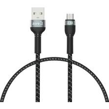 Asitan Shira Serisi Micro USB Kablo 30 cm Siyah