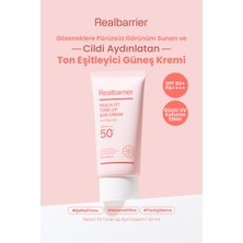 Ciltte Pürüzsüz Görünüm Sunan Ton Eşitleyici Güneş Kremi Realbarrıer Peach Fit Tone-Up Sun Cream