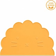 Asitan SILICONLY%100 Silikon Bebek Beslenme Matı Kolay Temizlenebilir Mama Altlığı Sarı