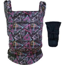 Asitan Renkli Üçgenler Ergonomik Kanguru Yenidoğan Set Siyah | Terletmeyen Kumaş