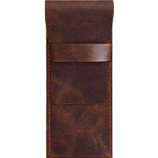 Asitan Oh Deer Leather Hakiki Deri Kalemlik – 4 Kalem Kapasiteli Tasarım- Kahverengi