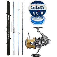 Asitan Outdoor Profesyonel Olta Seti Okuma Surfliner+ Surf 420CM 3 Parça Olta Kamışı&shimano Makina Aer