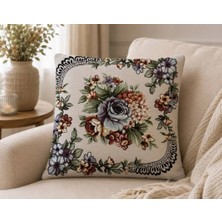 Carla Loren-5 Çift Yön Desen Goblen Dekoratif Yastık Kılıfı 45X45