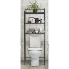 Asitan Retodesing Metal Wc Arka Rafı, Banyo Klozet Rafi, Kağıtlık
