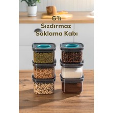 Asitan 100 Pro 6lı Sızdırmaz Yiyecek Erzak Saklama Kabı Seti - 500ML