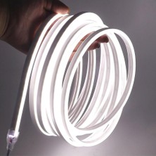 Asitan 220V Neon LED Hortum 5 Metre 6400K Beyaz Işık 120 Led/m Tak Çalıştır IP65 Su Geçirmez Şerit