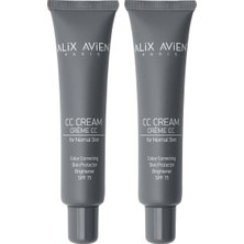 Asitan Krem Renk Düzenleyici Sarı - cc Cream Yellow Spf 15 Uvb Uva - 40 ml 2 Paketi