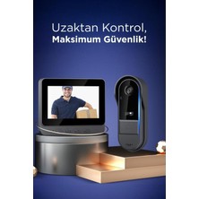 Asitan Kablosuz Su Geçirmez Akıllı Kapı Zili – Gece Görüşlü, Iki Yönlü Sesli, IP65 Dış Mekan