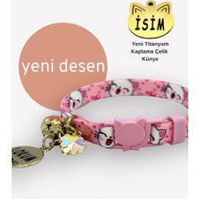 Asitan Caramelos Güvenlik Kilitli Kedi Tasması, Isimli Kedi Tasması, Kedi Isimlik, Kedi Künyesi, Safety