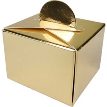 Partyplus Lokum Kutusu Gold Renk (Parlak) 25'li Paket