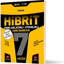 Hız Yayınları 7. Sınıf Hibrit Türkçe Soru Bankası-Bağlam Temelli Sorular ve Güncel Müftedat