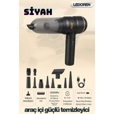 Asitan Siyah 160000PA El Kablosuz Süpürge Motor Temizleme Makinesi Güçlü Emişli Vakum Araba Hava