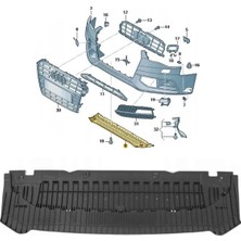 Gkl Audi A4 2013-2016 Ön Tampon Alt Spoyler 8K0807611
