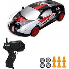 Asitan Giffy/oyuncak 4x4 Uzaktan Kumandalı Şarjlı Işıklı Drift Için Üretilmiş Araba Rc Yarış Ara