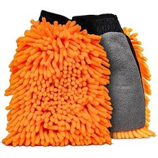 Asitan Mayaglory Premium Mikrofiber Oto Yıkama Eldiveni - Çift Taraflı Şönil Dokulu, Çizmez ve Ultra