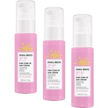 Asitan Spf 50+ Pembe Ton Eşitleyici Güneş Kremi 50 ml (3 Paketi)
