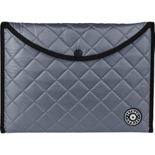 Asitan Snap Folder Soft A4-Kapitone Çıtçıtlı Dosya A4 (Gri)