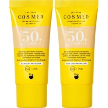 Asitan Tüm Cilt Tipleri Için Renkli Suya Dayanıklı SPF50+ Güneş Kremi - Skinvisible cc SPF50+ - 30 M