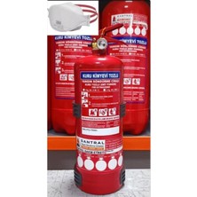 Asitan Santral 2 kg Abc Kuru Kimyevi Tozlu Yangın Söndürme Tüpü / Ev ve Araç Için Uygun, 4 Yıl Dol