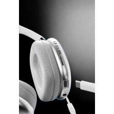 Getittir P9 Air Max Kablosuz 5.0 Mikrofonlu Bluetooth Kulaklık Beyaz Yüksek Ses Kaliteli - Lisinya