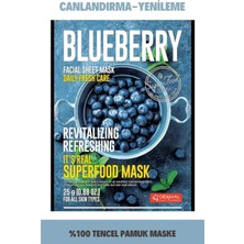 Asitan Yenileyici ve Canlandırıcı Tüm Cilt Tipleri Için Yaban Mersini Maskesi 25 gr