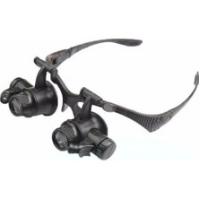 Getittir Nikula-Gözlük Modeli 10X 15X 20X 25X Lens,2led Işıklı,büyüteç ( Lisinya )