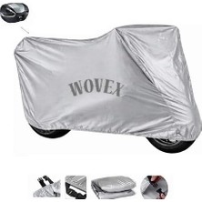 Asitan Wovex Piaggio X10 350 Motosiklet Brandası Topcase Arka Çanta Uyumlu Motor Branda,renk Gri