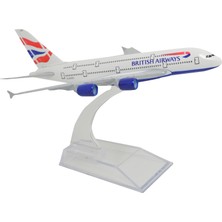 Aircraft British Airways Airbus A380 Boeing Metal Model Uçak 1/400 16 cm